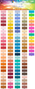 Pantone 700C - 814C Colour Chart