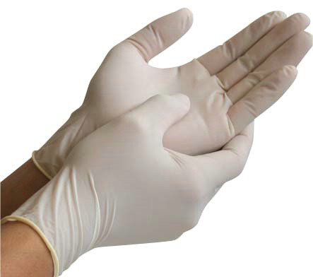Protective Latex Gloves by Colour Dynamics